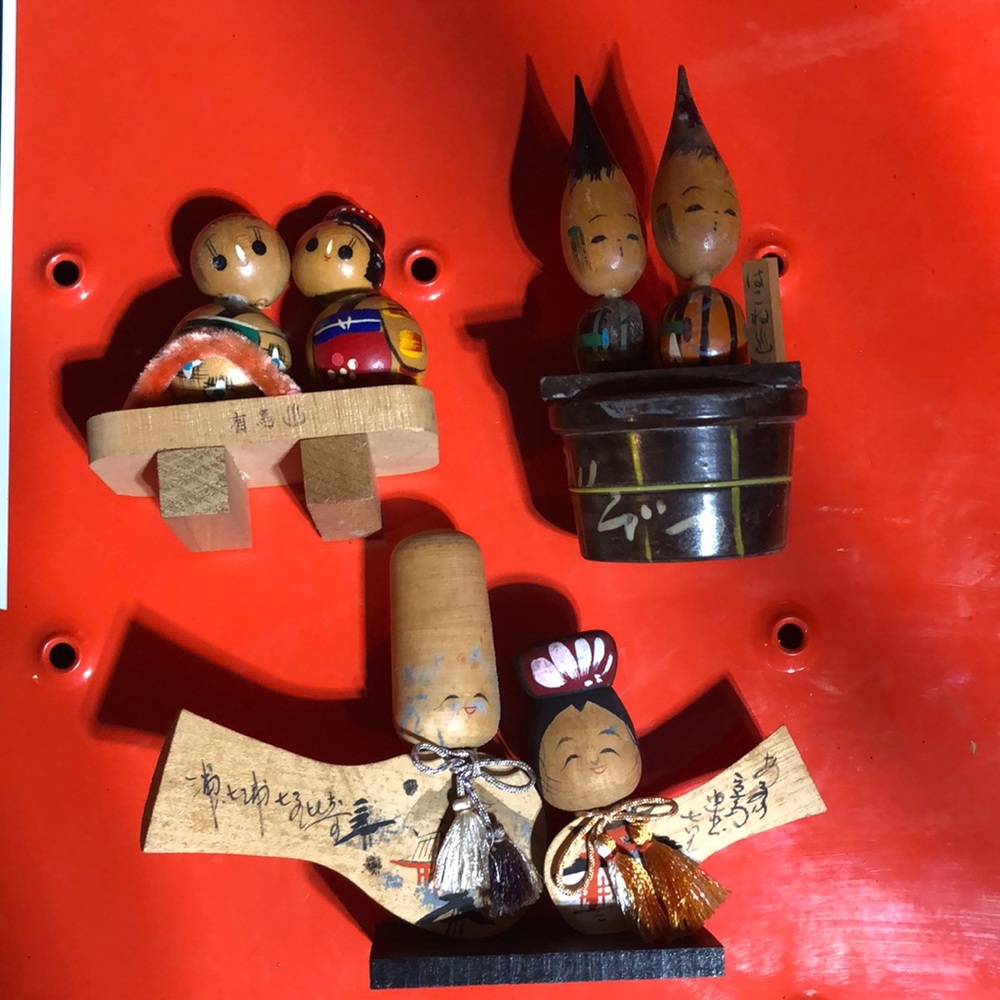 Japanese figurines - wooden